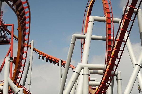 Knotts Berry Silver Bullet Coaster